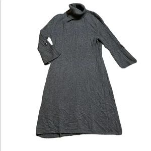 Size Small Womens PRIVÉ 100% Cashmere Turtleneck 3/4 Bell Sleeve Dress Reg $199
